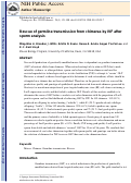 Cover page: Rescue of germline transmission from chimeras by IVF after sperm analysis