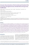 Cover page: Genomic Characterization of the Evolutionary Potential of the Sea Urchin Strongylocentrotus droebachiensis Facing Ocean Acidification