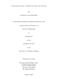 Cover page: Cosmology and galaxy evolution from large-scale structure