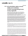 Cover page: NF-κB inhibitor alpha controls SARS-CoV-2 infection in ACE2-overexpressing human airway organoids