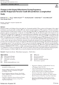 Cover page: Changes in the vaginal microbiome during pregnancy and the postpartum period in South African women: a longitudinal study