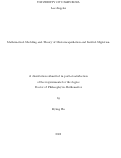 Cover page: Mathematical Modeling and Theory of Microencapsulation and Inertial Migration.