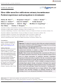 Cover page: How older men live with stress urinary incontinence: Patient experience and navigation to treatment