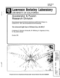 Cover page: The Advanced Light Source U8 Beam Line, 20-300eV (ALS)