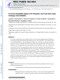 Cover page: Fruit and Vegetable Intake of US Hispanics by Food Store Type: Findings from NHANES