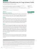 Cover page: Mechanical Thrombectomy for Large Ischemic Stroke: A Systematic Review and Meta-analysis.