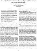 Cover page: How Do Speakers Choose Uncertainty Phrases to Express Guilt Probabilities?