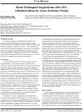 Cover page: Hemi Orolingual Angioedema after tPA  Administration for Acute Ischemic Stroke