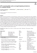Cover page: ATP-consuming futile cycles as energy dissipating mechanisms to counteract obesity