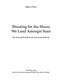 Cover page: Shooting for the Moon, We Land Amongst Stars