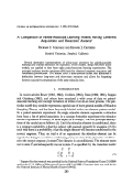 Cover page: A Comparison of Paired-Associate Learning Models Having Different Acquisition and Retention Axioms