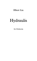 Cover page: Hydraulis