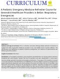 Cover page: A Pediatric Emergency Medicine Refresher Course for Generalist Healthcare Providers in Belize: Respiratory Emergencies