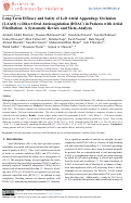 Cover page: Long-Term Efficacy and Safety of Left Atrial Appendage Occlusion (LAAO) vs Direct Oral Anticoagulation (DOAC) in Patients with Atrial Fibrillation: A Systematic Review and Meta-Analysis.