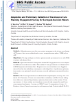 Cover page: Adaptation and Preliminary Validation of the Advance Care Planning Engagement Survey for Surrogate Decision Makers