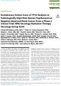 Cover page: Evolutionary Action Score of TP53 Analysis in Pathologically High-Risk Human Papillomavirus-Negative Head and Neck Cancer From a Phase 2 Clinical Trial: NRG Oncology Radiation Therapy Oncology Group 0234