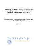 Cover page of A Study of Arizona's Teachers of English Language Learners
