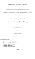 Cover page: Computer Assisted Learning in a (Dis-)Connected Age : : Challenges and Approaches to Digital Education and Equal Access