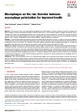 Cover page: Macrophages on the run: Exercise balances macrophage polarization for improved health