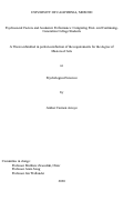 Cover page: Psychosocial Factors and Academic Performance: Comparing First- and Continuing- Generation College Students