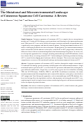 Cover page: The Mutational and Microenvironmental Landscape of Cutaneous Squamous Cell Carcinoma: A Review.