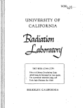 Cover page: Alpha-Decay in Isotopes of Atomic Number Less than 83