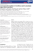 Cover page: Lysosomal abnormalities in hereditary spastic paraplegia types SPG15 and SPG11