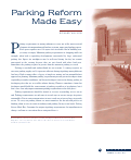 Cover page: Parking Reform Made Easy