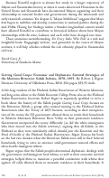 Cover page: Getting Good Crops: Economic and Diplomatic Survival Strategies of the Montana Bitterroot Salish Indians, 1870–1891. By Robert J. Bigart.