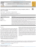 Cover page: Tacrolimus induced optic neuropathy in post-lung transplant patients: A series of 3 patients.