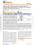 Cover page: Anaerobic Dynamic Membrane Bioreactor Development to Facilitate Organic Waste Conversion to Medium-Chain Carboxylic Acids and Their Downstream Recovery