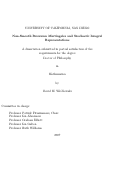 Cover page: Non-smooth brownian martingales and stochastic integral representations