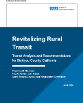 Cover page: Revitalizing Rural Transit: Transit Analysis and Recommendations for Siskiyou County, California