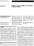 Cover page: Magnetic resonance imaging in the evaluation of ligament injuries