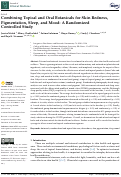 Cover page: Combining Topical and Oral Botanicals for Skin Redness, Pigmentation, Sleep, and Mood: A Randomized Controlled Study