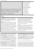 Cover page: Clinic Design and Continuity in Internal Medicine Resident Clinics: Findings of the Educational Innovations Project Ambulatory Collaborative