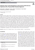 Cover page: Alzheimer-Type Cerebral Amyloidosis in the Context of HIV Infection: Implications for a Proposed New Treatment Approach