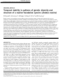 Cover page: Temporal stability in patterns of genetic diversity and structure of a marine foundation species (Zostera marina)