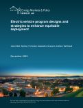 Cover page: Electric Vehicle Program Designs and Strategies to Enhance Equitable Deployment