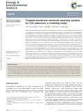 Cover page: Towards membrane-electrode assembly systems for CO 2 reduction: a modeling study