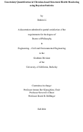 Cover page: Uncertainty Quantification in Vibration-based Structural Health Monitoring using Bayesian Statistics