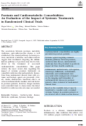 Cover page: Psoriasis and Cardiometabolic Comorbidities: An Evaluation of the Impact of Systemic Treatments in Randomized Clinical Trials