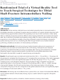 Cover page: Randomized Trial of a Virtual Reality Tool to Teach Surgical Technique for Tibial Shaft Fracture Intramedullary Nailing