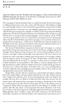 Cover page: American Indians and the Trouble with Sovereignty: A Turn toward Structural Self-Determination. By Kouslaa T. Kessler-Mata.