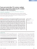 Cover page: Yeast pericentrin/Spc110 contains multiple domains required for tethering the γ-tubulin complex to the centrosome