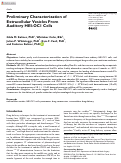 Cover page: Preliminary Characterization of Extracellular Vesicles From Auditory HEI-OC1 Cells