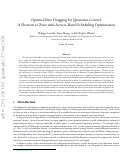 Cover page: Optimal Zeno Dragging for Quantum Control: A Shortcut to Zeno with Action-Based Scheduling Optimization