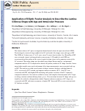 Cover page: Application of Elliptic Fourier analysis to describe the lamina cribrosa shape with age and intraocular pressure