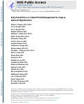 Cover page: Early Restrictive or Liberal Fluid Management for Sepsis-Induced Hypotension.