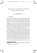 Cover page: Discussion of "Leaning Against the Wind When Credit Bites Back"